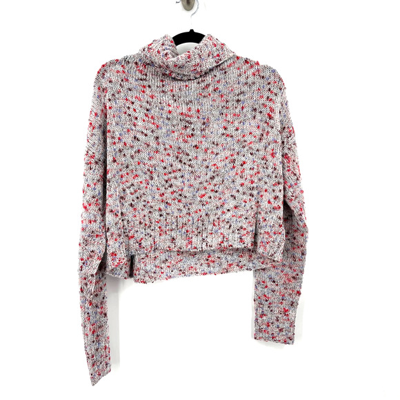 Nordstrom BP Blue Cashmere Nep Slouchy Confetti Cowl Neck Sweater in Medium NWT - Picture 9 of 9